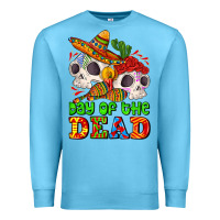 Ocean Blue mexican day of the dead Premium Sweatshirt - AdoDesignShop
