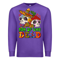 Purple mexican day of the dead Premium Sweatshirt - AdoDesignShop