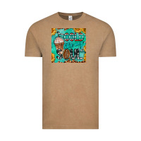 Vintage Coffee cold like my soul  mug coaster Vintage Tee - BarkalooDesign