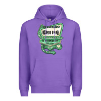 Purple st patricks day ırısh pub Premium Hoodie - MaliasSmallBusiness