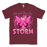 Burgundy Stronger Than The Storm Breast Cancer Classic Tee - texasbilliewilder