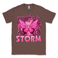 Chestnut Stronger Than The Storm Breast Cancer Classic Tee - texasbilliewilder