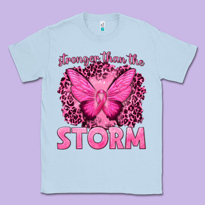 Stronger Than The Storm Breast Cancer Classic Tee Designed By Texasbilliewilder