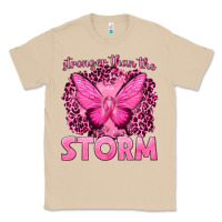 Mushroom Stronger Than The Storm Breast Cancer Classic Tee - texasbilliewilder