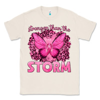 Natural Stronger Than The Storm Breast Cancer Classic Tee - texasbilliewilder