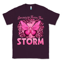 Plum Stronger Than The Storm Breast Cancer Classic Tee - texasbilliewilder