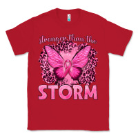Red Stronger Than The Storm Breast Cancer Classic Tee - texasbilliewilder