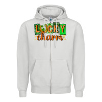 Dove Grey Lucky charm st. patricks day Zipper Hoodie - Neo Western