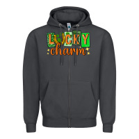 Smoke Lucky charm st. patricks day Zipper Hoodie - Neo Western