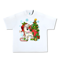 White Christmas unicorn Urban Heavy Tee - Zillion Design Studio
