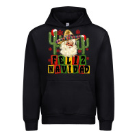 Black feliz navidad mexican santa Urban Hoodie - MaliasSmallBusiness