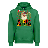 Emerald feliz navidad mexican santa Urban Hoodie - MaliasSmallBusiness