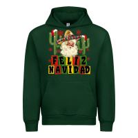 Forest Green feliz navidad mexican santa Urban Hoodie - MaliasSmallBusiness