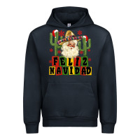 Navy feliz navidad mexican santa Urban Hoodie - MaliasSmallBusiness