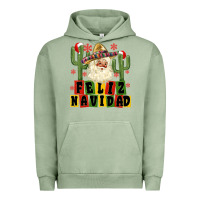 Pigment Oil Green feliz navidad mexican santa Urban Hoodie - MaliasSmallBusiness