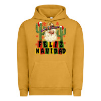 Pigment Peanut Butter feliz navidad mexican santa Urban Hoodie - MaliasSmallBusiness