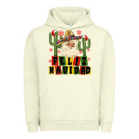 Pigment Pistachio feliz navidad mexican santa Urban Hoodie - MaliasSmallBusiness