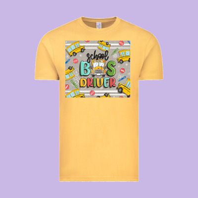Vintage Tee school bus driver