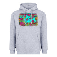 Heather Grey gemstone serape glitter background Heavyweight Hoodie - JahusDesignShop