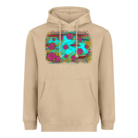 Mushroom gemstone serape glitter background Heavyweight Hoodie - JahusDesignShop