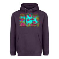 Plum gemstone serape glitter background Heavyweight Hoodie - JahusDesignShop