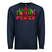 Navy latina power Premium Sweatshirt - AdoDesignShop
