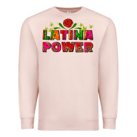 Pale Pink latina power Premium Sweatshirt - AdoDesignShop