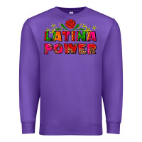 Purple latina power Premium Sweatshirt - AdoDesignShop