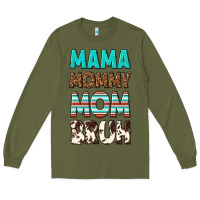 Army Green mama mommy mom bruh Long Sleeve Tee - texasbilliewilder