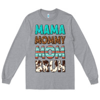 Heather Grey mama mommy mom bruh Long Sleeve Tee - texasbilliewilder