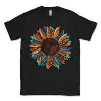 Black fall tooled lather leopard Classic Tee - RanaPortraitStore
