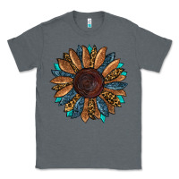 Charcoal Heather fall tooled lather leopard Classic Tee - RanaPortraitStore