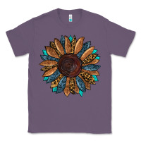 Lavender fall tooled lather leopard Classic Tee - RanaPortraitStore