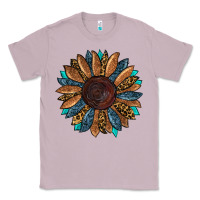 Lilac fall tooled lather leopard Classic Tee - RanaPortraitStore