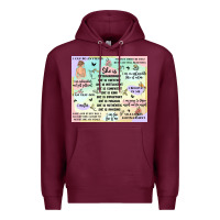 Burgundy self love Premium Hoodie - MaliasSmallBusiness