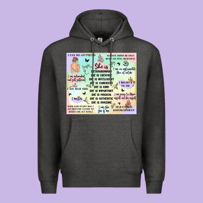 Self Love Premium Hoodie Designed By Maliassmallbusiness
