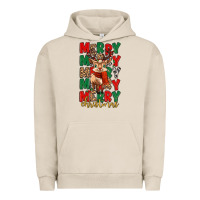 Pigment French Oak merry christmas reindeer Urban Hoodie - MaliasSmallBusiness