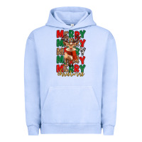 Pigment Grape Ice merry christmas reindeer Urban Hoodie - MaliasSmallBusiness
