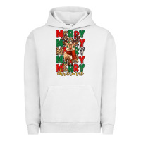 Pigment Lunar Rock merry christmas reindeer Urban Hoodie - MaliasSmallBusiness