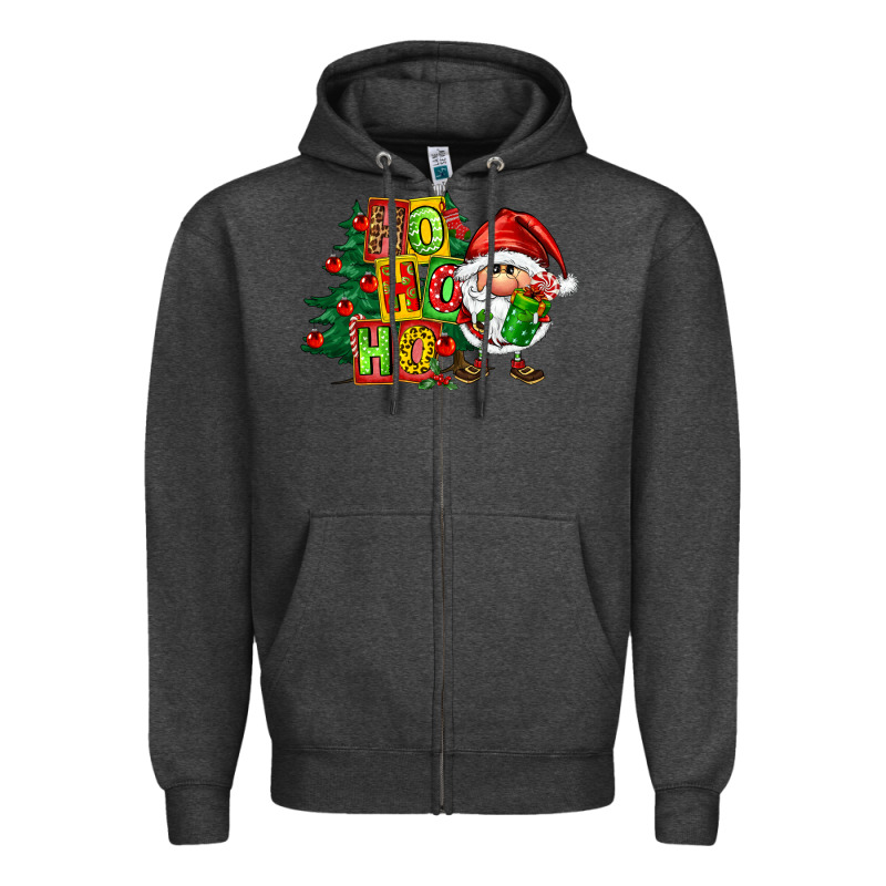 Ho Ho Ho Santa Gnomes Zipper Hoodie by FaDigitalArtStudio | Teevron
