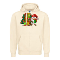 Sandshell ho ho ho santa gnomes Zipper Hoodie - FaDigitalArtStudio