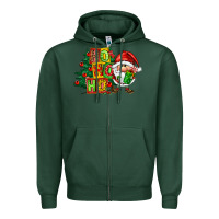 Sports Green ho ho ho santa gnomes Zipper Hoodie - FaDigitalArtStudio