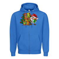 True Royal ho ho ho santa gnomes Zipper Hoodie - FaDigitalArtStudio