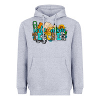 Heather Grey wife mom teacher with sunflowers Heavyweight Hoodie - AdoDesignShop