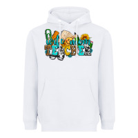White wife mom teacher with sunflowers Heavyweight Hoodie - AdoDesignShop