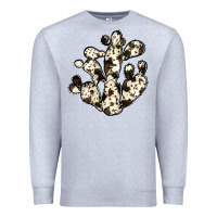 Heather Grey cowhide cactus Premium Sweatshirt - JahusDesignShop