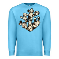 Ocean Blue cowhide cactus Premium Sweatshirt - JahusDesignShop