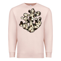 Pale Pink cowhide cactus Premium Sweatshirt - JahusDesignShop