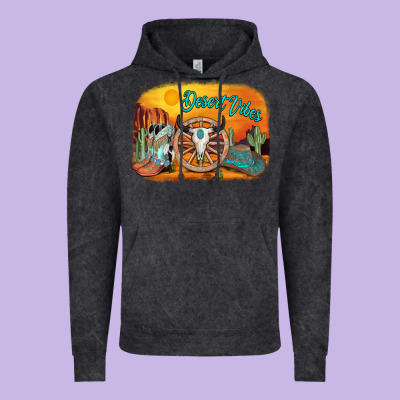 Desert Vibes Vintage Hoodie Designed By Adodesignshop