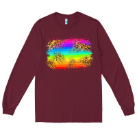 Burgundy pride flag Long Sleeve Tee - Zillion Design Studio